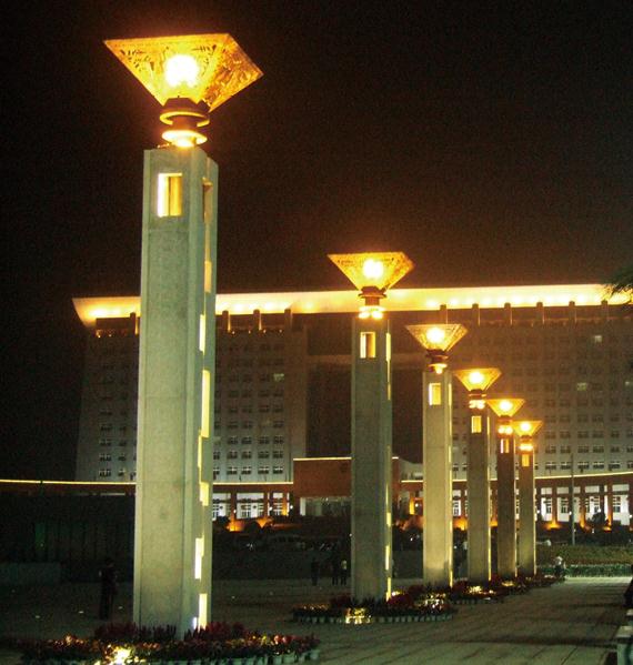 广场叼嘿软件免费下载夜景照明案例效果图