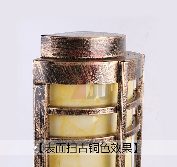 叼嘿直播APP仿古铜墙壁灯扫古铜效果细节展示