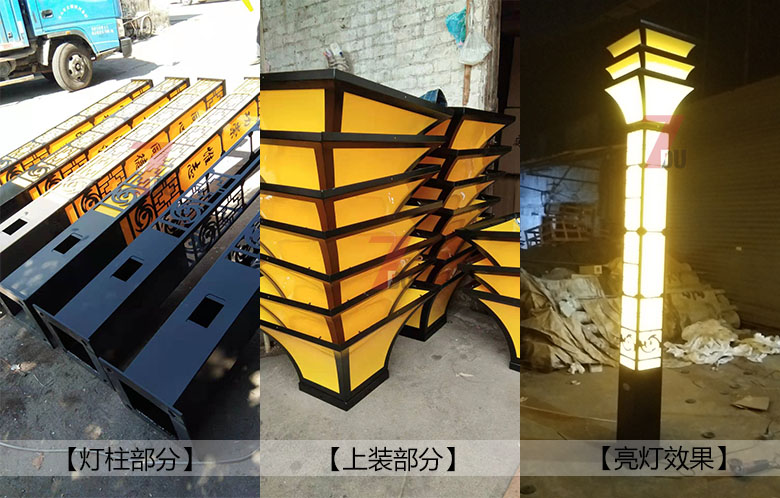 (QDJGDZ-019)3-6米方形广场\园林叼嘿软件免费下载柱生产实拍照片